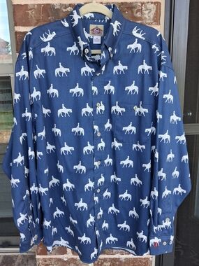 BARN FLY Men's Button-Down Shirt sz M